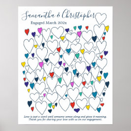 Gästebuchplakat für Teilnehmer Poster