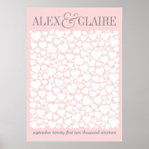 Gästebuchposter für Hochzeiten - WÄHLEN SIE IHRE F