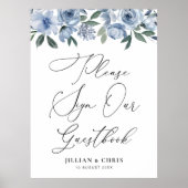 Gästebuchschild Poster (Vorne)