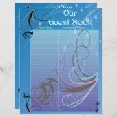 Gästebuchseiten für das Hochzeitsalbum (Vorne/Hinten)