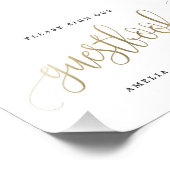 Gästebuchsignatur Wählen Sie Ihre Imitate aus Gold Fotodruck (Ecke)