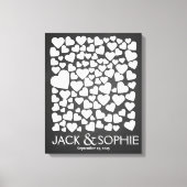 Gästebuchskreide Leinwanddruck (Vorderseite)