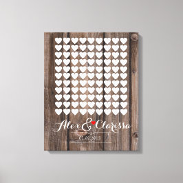 Gästebuchunterschrift Leinwanddruck