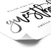 Gästebuchunterschrift Wählen Sie Ihre Größe als Pi Fotodruck (Ecke)