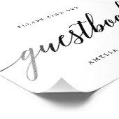 Gästebuchunterschrift Wählen Sie Ihre Größe Modern Fotodruck (Ecke)