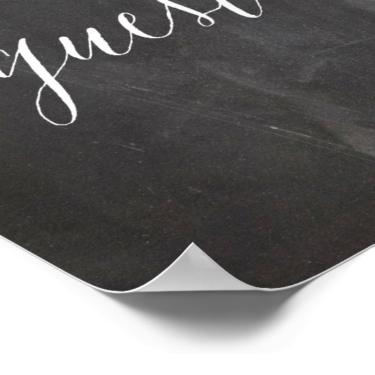 Gästebuchzeichen | Kalligrafie Poster (Ecke)