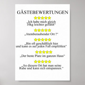 Gästebwertung WC - Gäste Toilette Poster