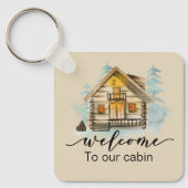 Gästehaus Mietwohnungen Ferienhaus Willkommen Schlüsselanhänger (Vorderseite)