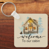 Gästehaus Mietwohnungen Ferienhaus Willkommen Schlüsselanhänger (Vorderseite)