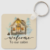 Gästehaus Mietwohnungen Ferienhaus Willkommen Schlüsselanhänger (Rückseite)