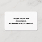 Gästehaus Visitenkarte (Rückseite)