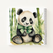 Gästekarte Baby Panda Bear Unisex Baby Shower Notizblock (Rückseite)