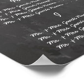 Gästekarte für Vintage Wedding Chalkboard Poster (Ecke)