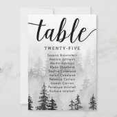 Gästekarte in Schwarz und Weiß Einladung (Vorderseite)