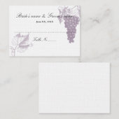 Gästekarte Platzkarte (Vorne/Hinten)