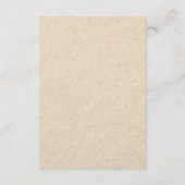 Gästekarten für Hochzeiten | Kraft Botanical Begleitkarte (Rückseite)