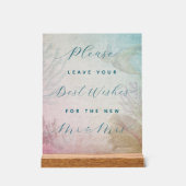 Gästekartenschild Hochzeit Acrylschild (Vorderseite)