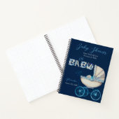 Gästeliste Babytragetaschen Babydusche Notizblock (Innenseite)