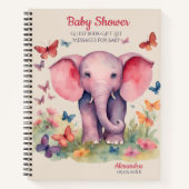 Gästeliste für Babydusche Notizblock (Vorderseite)