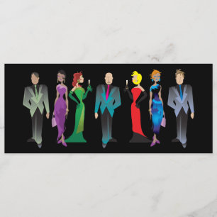 Gästeliste für das Abendessen - individuelle Einla Einladung