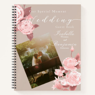 Gästeliste für das Foto Wedding Chic Rose Notizblock