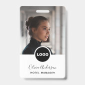Gästemitarbeiter-Foto-ID-QR-Code Ausweis (Vorderseite)