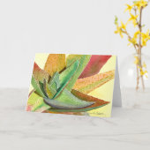 Gasteria Grußkarte von Debra Lee Baldwin Karte (Gelbe Blume)