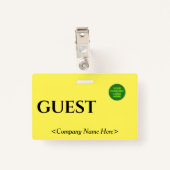 "GÄSTES"-Abzeichen Ausweis (Rückseite mit Klammer)