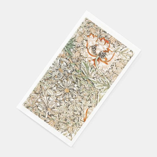 GÄSTESTADT : WILLIAM MORRIS : HONEYSUCKLE SERVIETTE (Ecke)