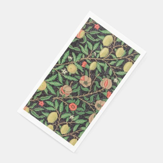GÄSTESTADT: WILLIAM MORRIS : POMEGRANATES SERVIETTE (Ecke)