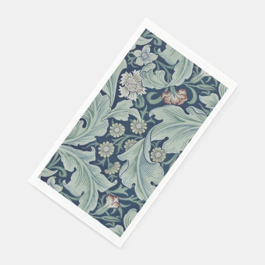 GÄSTETOWEL : WILLIAM MORRIS : FLORALES DESIGN SERVIETTE (Ecke)
