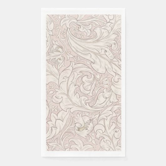 GÄSTETOWEL : WILLIAM MORRIS : FLORALES DESIGN SERVIETTE (Vorderseite)