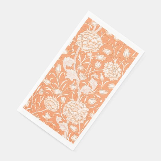 GÄSTETOWEL : WILLIAM MORRIS : WILD TULIP SERVIETTE (Ecke)