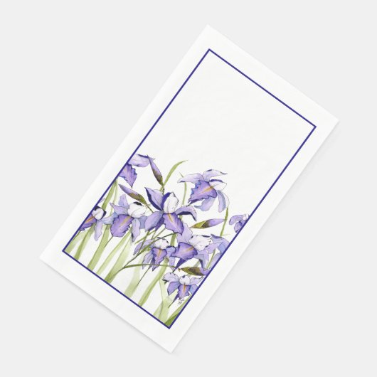 Gästetücher oder Servietten aus Iris-Papier (Ecke)