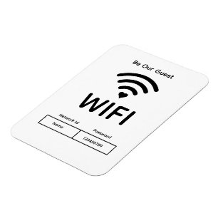 Gästewifi-Passwort Flexibles Fotomagnet Magnet