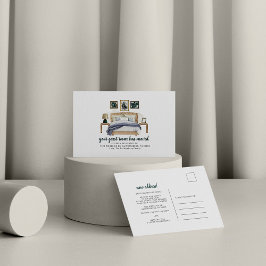 Gästezimmer Moved Boho Chic Schlafzimmer Moving Ad Ankündigungspostkarte