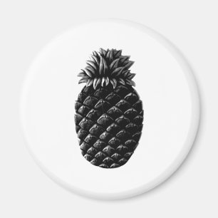 Gastfreundschaft Ananas Black The MUSEUM Zazzle Ge Magnet