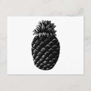 Gastfreundschaft Ananas Black The MUSEUM Zazzle Ge Postkarte