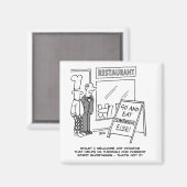Gastfreundschaft im Restaurant Arbeiter. Mangel an Magnet (Vorderseite/Rückseite)