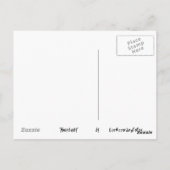 Gastfreundschaft Postkarte (Rückseite)