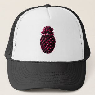 Gastfreundschafts-Ananas LILA das MUSEUM Zazzle Truckerkappe