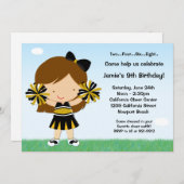 Gastgeber der Geburtstagsparty Einladung (Vorne/Hinten)