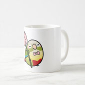 Gastgeber Grüne Ananas Conure Kaffeetasse (VorderseiteRechts)