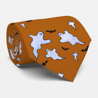 Gastgeber und Fledermäuse Halloween Krawatte