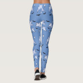 Gastgeber und Fledermäuse Halloween Leggings (Rückseite)