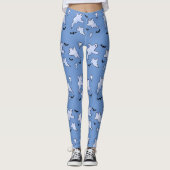 Gastgeber und Fledermäuse Halloween Leggings (Vorderseite)
