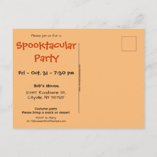 Gastgeber und Goblins Halloween Einladung Postkart