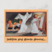 Gastgeber und Goblins Halloween Einladung Postkart (Vorderseite)