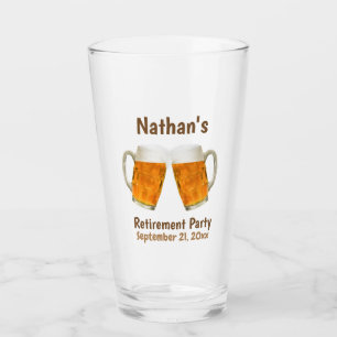 Gastgeschenk Beer Custom Retirement Glas