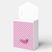 Gastgeschenk-Beutel aus rosa und weißgestrichenem Geschenkschachtel (Geöffnet)